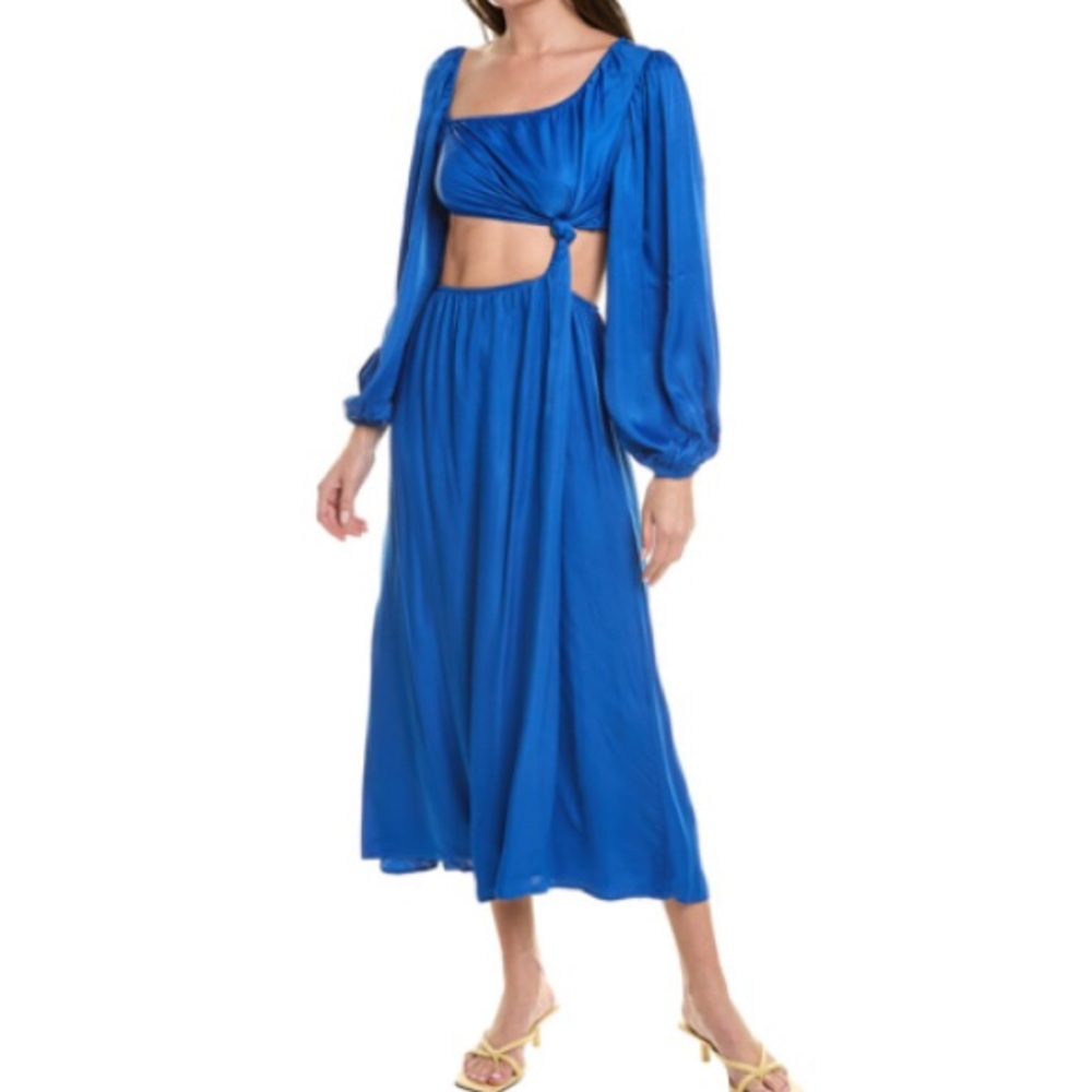FARM RIO SATIN MIDI DRESS * NOTE*